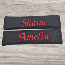 Personalised Seat Belt Cover /