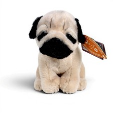 Pug Puppy Sitting Plush Soft