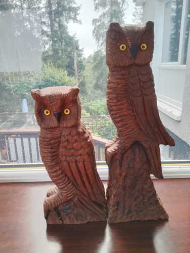 Owl wood carvings - 2, x
