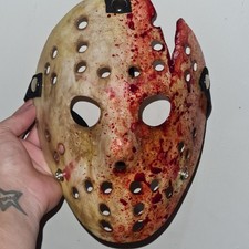 Friday The 13th Inspired Horror Hockey Mask Halloween Prop Jason Mask Hand Made