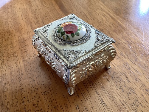 Vintage silver plate trinket - vintage,