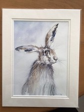 Hare  A4 Print Signed Wildlife