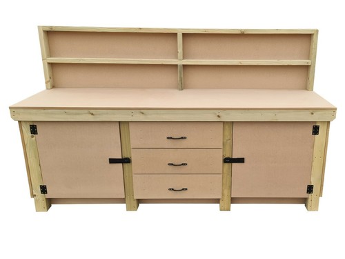 Wooden garage work bench tool - garage,