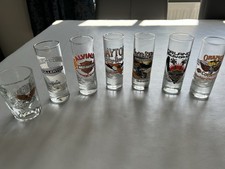 7 HARLEY DAVIDSON SHOT GLASSES