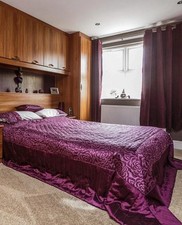 Dunelm King Size Bedspread Plum