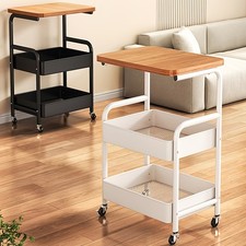 3-Tier Rolling Utility Trolley