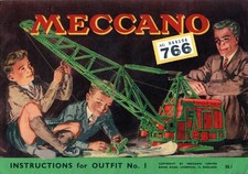 Meccano Instructions for Outfit No. 1 set 766