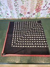 JIM THOMPSON 80cm Silk Square Scarf Elephant Design Thailand