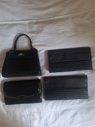Ladies black handbags - ladies, 4