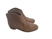 Women Cawboy Ankle Boots Brown