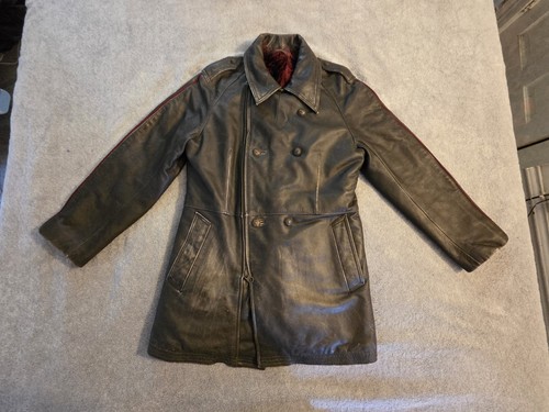 Vintage leather jacket - jacket, -french