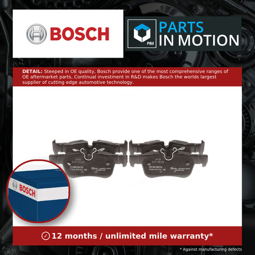 Brake pads set rear 0986494812 - pads,