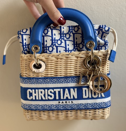 Dior mini lady - dior, wicker