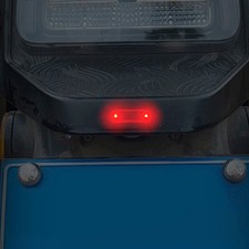 Car Solar LED Flash Light Red