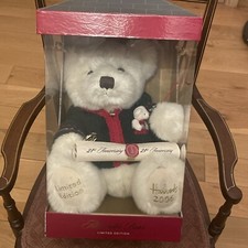 Harrods 21st Anniversary Ltd Ed Foot Dated Bear Growler Jointed CHRISTMAS RARE
