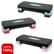 Aerobic Stepper Yoga Step Board Gym Fitness Exercise Cardio Adjustable Blocks