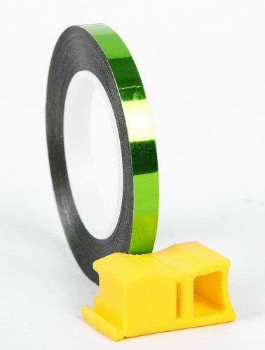 Chrome green 6mm wide - chrome,