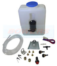 UNIVERSAL 12v WINDSCREEN WASHER BOTTLE KIT MOTOR PUMP JETS CLASSIC CAR MINI