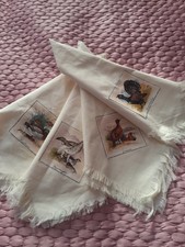 Four vintage Linen Napkins