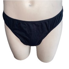 Men’s 1 X Pack Black LowWaist ,Breathable Thong /underwear size large 36-38 Inch