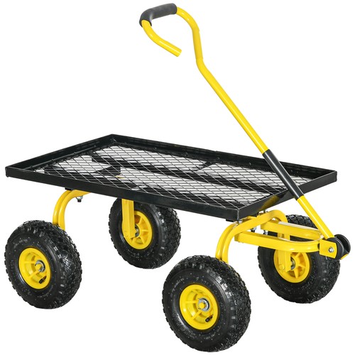 Outsunny garden trolley cart - trolley,