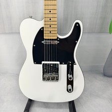 White electric guitar silver