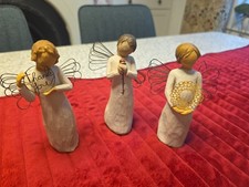 Three Willow Tree Figurines -