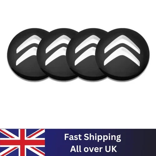 4pcs 56mm black citroen - black, car
