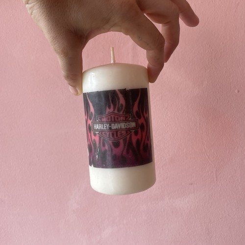 Vintage harley davidson candle - vintage,