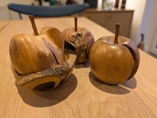 Set of 3 Hand-Turned Live Edge