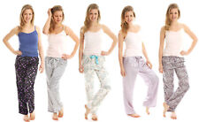 Ladies Satin Bottoms Loungewear Pyjama Elasticated Womens PJ'S Pants Nightwear