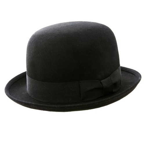 Black bowler hat wool - , felt