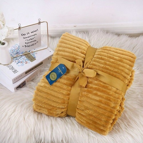 Chunky rib throws - soft, warm