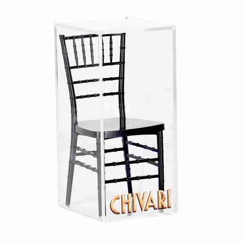 Black mini chiavari chair - black,