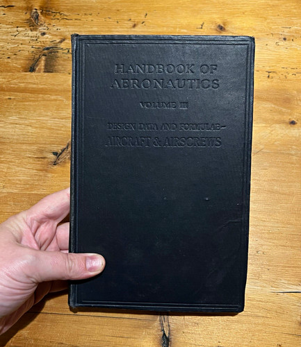 Handbook aeronautics vol - handbook,