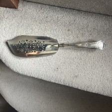 Antique Rare Silver Plate Rare Fish Server