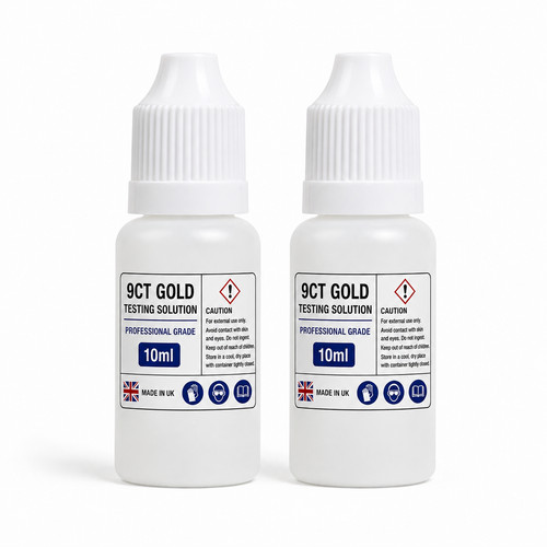 9ct gold testing solution - gold,