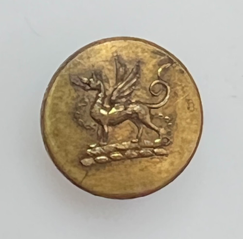 Antique livery button gilt - antique,