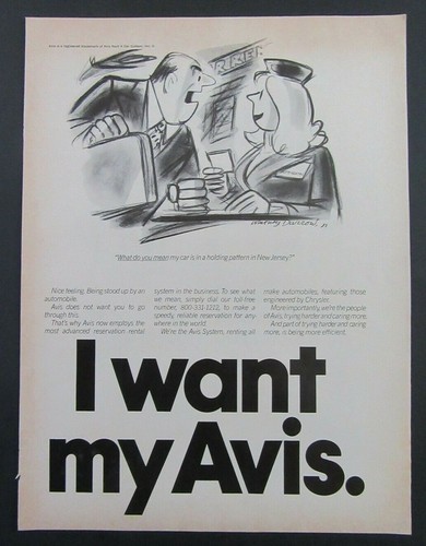 1975 avis rent car magazine - car,