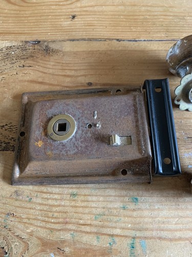 Vintage rim lock with - vintage,