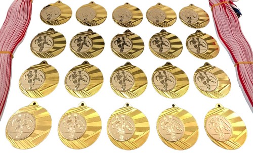 20x junior football medals - medals,