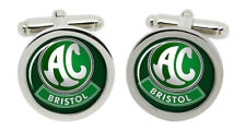 AC Bristol Badge Cufflinks in Chrome Box