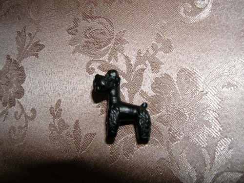 Poodle rare black dog brooch - ,,