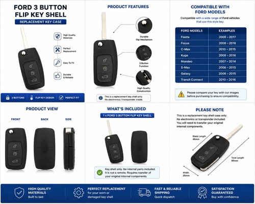 14x aftermarket ford button - aftermarket,