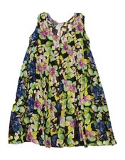 MARILA Womens Sleeveless Tent Dress UK 14 Medium Multicoloured Floral BD08