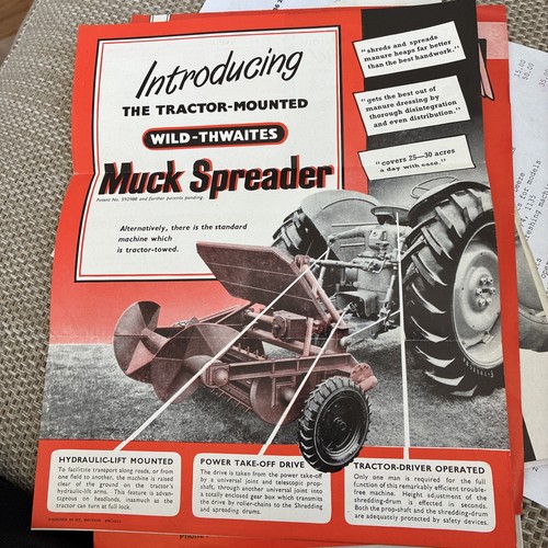 Wild thwaites tractor mounted - tractor,