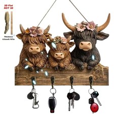 Highland Cow Ornaments Key