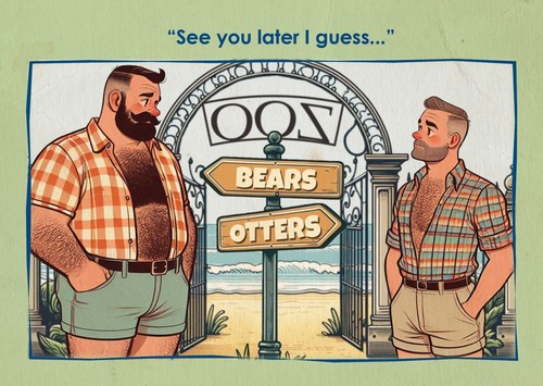 Gay postcard inspired - , by