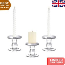 Versatile 3-Pack Glass Candle