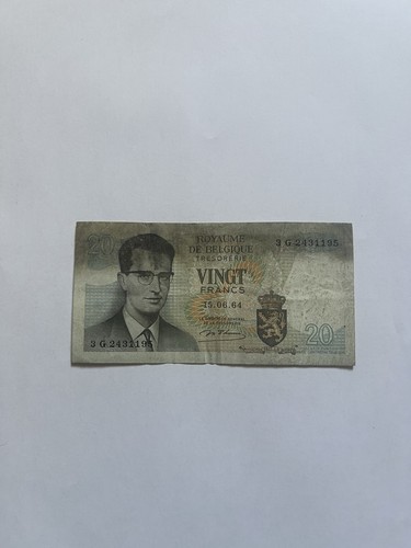 Belgium francs banknote - 20,